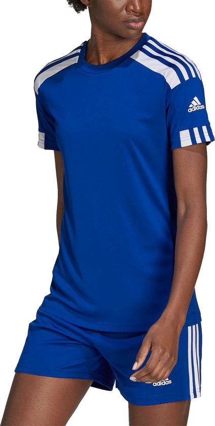 Adidas Squadra 21 Shirt Korte Mouw Dames - Royal / Wit | Maat: 2XS