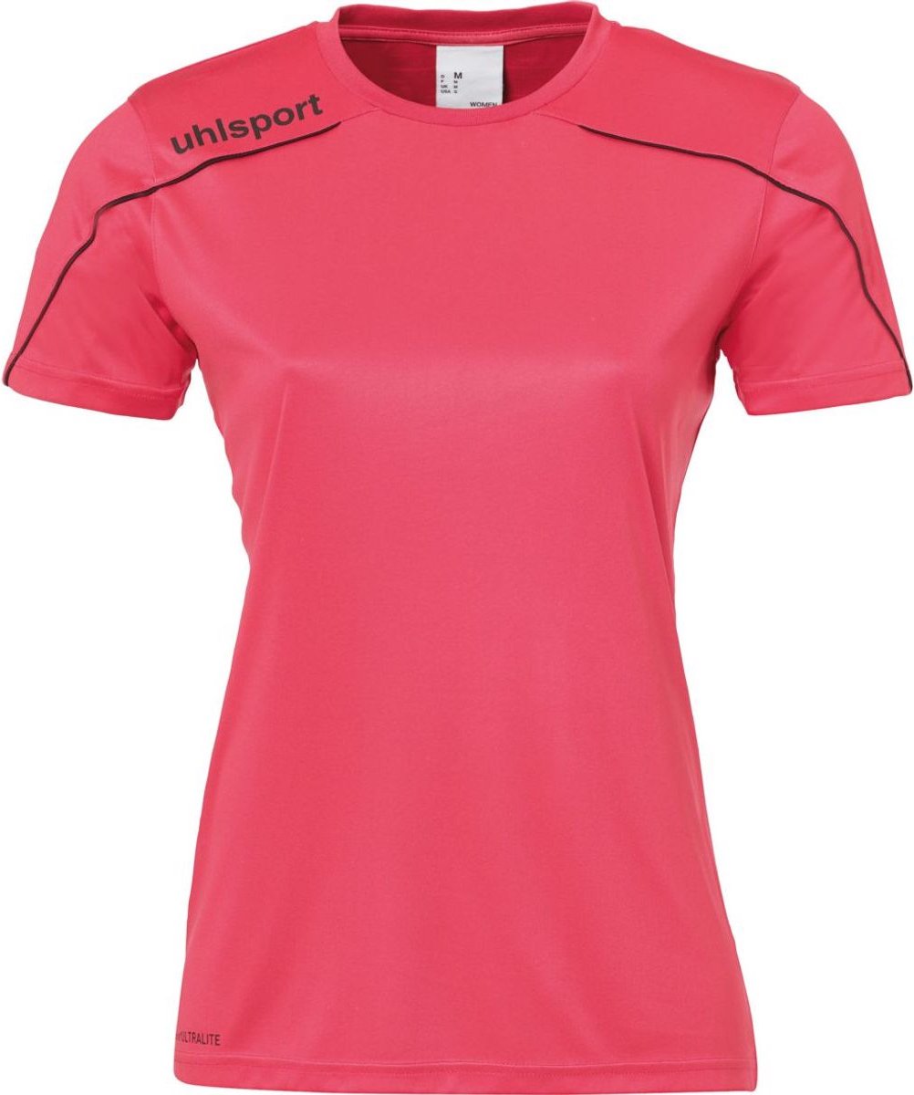 Uhlsport Stream 22 Shirt Korte Mouw Dames - Roze / Zwart | Maat: M