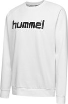 Hummel Go Cotton Logo Sweater Heren - Wit | Maat: S