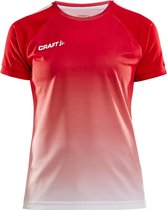 Craft Pro Control Fade Shirt Korte Mouw Dames - Rood | Maat: S