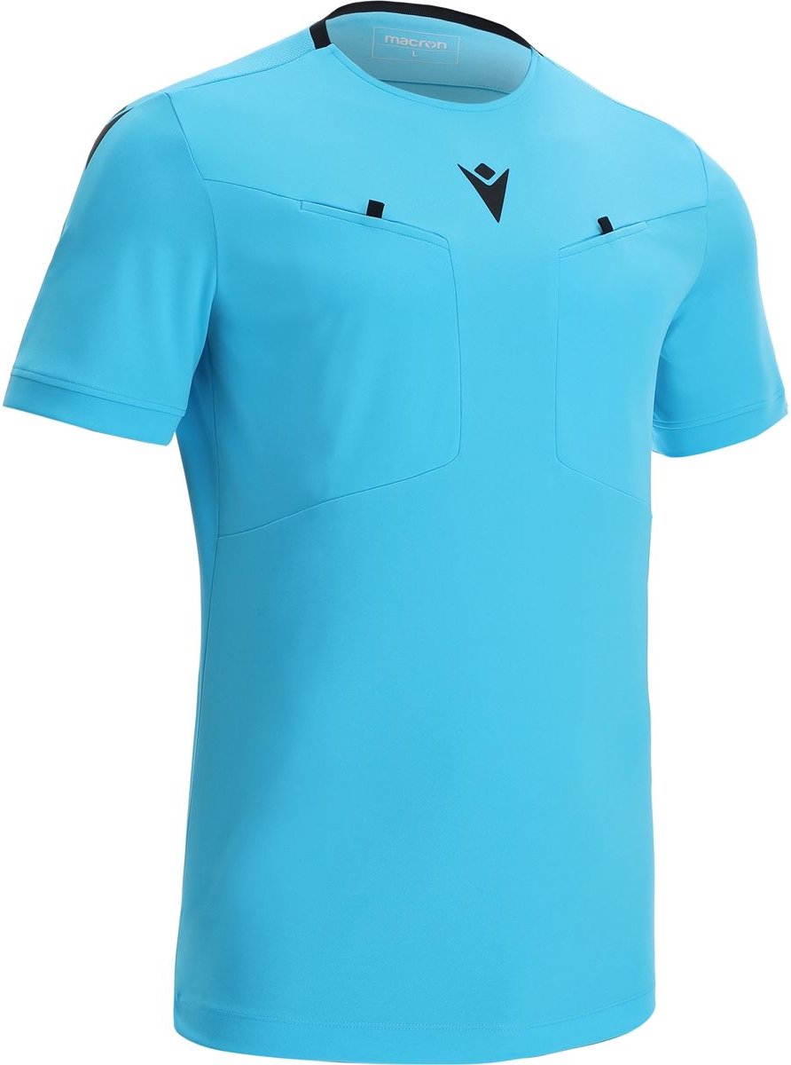 Macron Frisk Scheidsrechtersshirt Korte Mouw Heren - Neon Sky | Maat: XXL