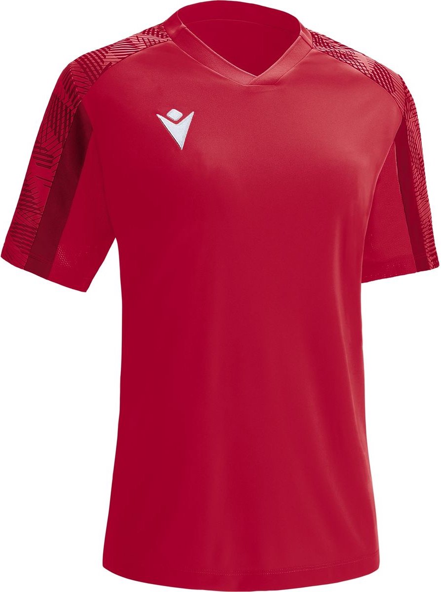 Macron Bellatrix Shirt Korte Mouw Dames - Rood / Donkerrood | Maat: 3XL