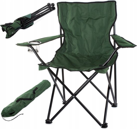 Chaise de pêcheur - Vert - 100 kg - Chaise de pêche - Chaise carpe - Chaise  de camping... | bol.com