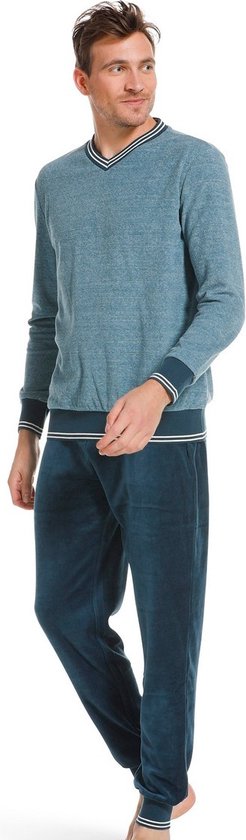 Pastunette Heren pyjama - Relax Blue  - M   - Blauw