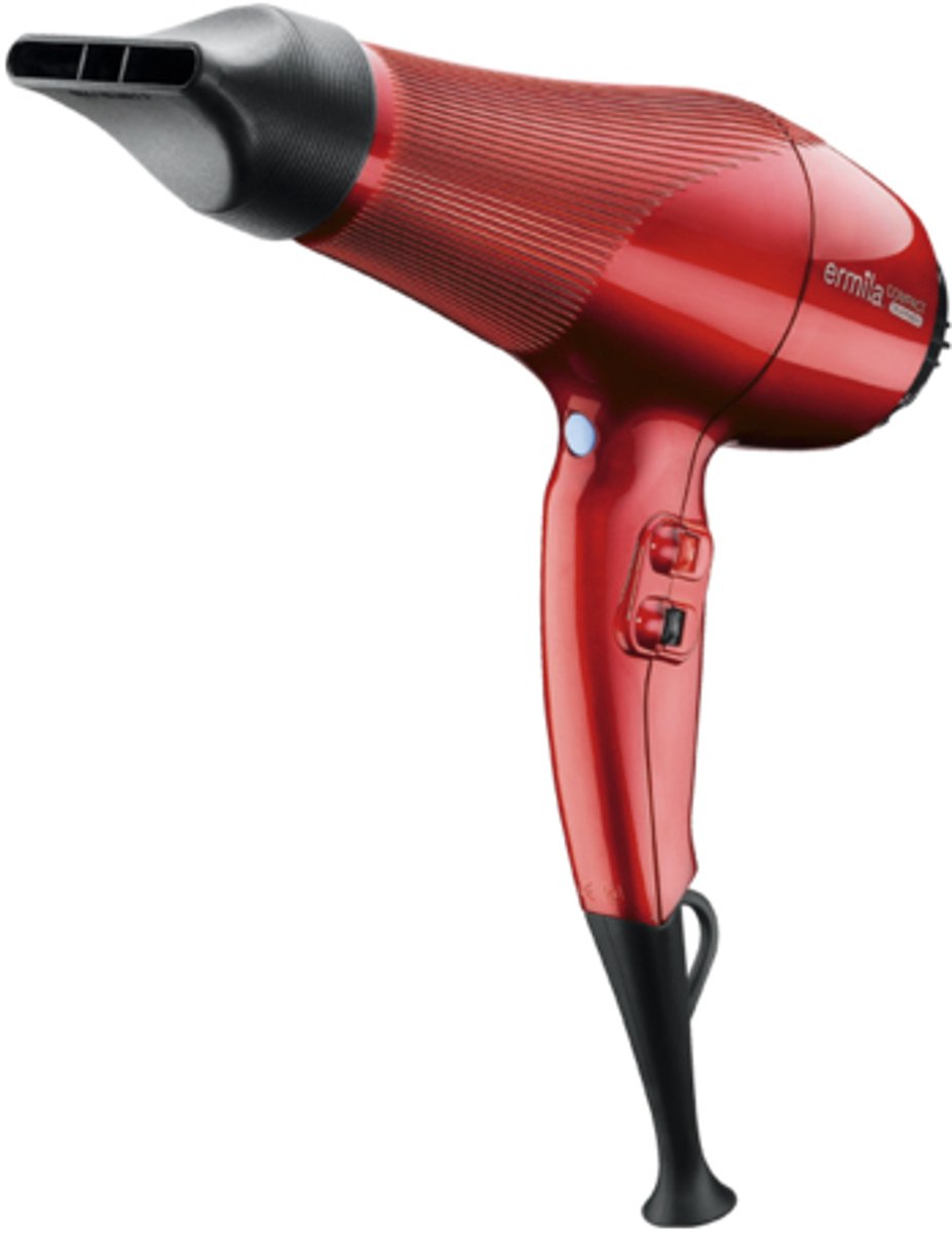 Ermila Compact tourmalin haardroger 2000 W Zwart, Rood