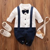Baby strikje jarretel jumpsuit voor heren (66cm)