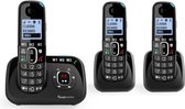Amplicomms Bigtel 1583 - téléphone malentendant à grandes touches - 3 téléphones sans fil