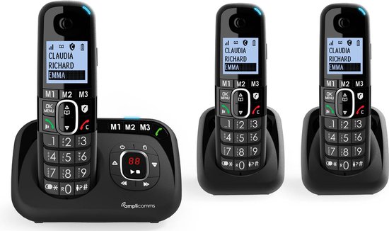 Gigaset E290A - Téléphone Fixe sans Fil Blanc avec Répondeur