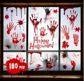 Halloween Decoratie - Halloween Versiering - Bloedige Stickers - 180 Stuks