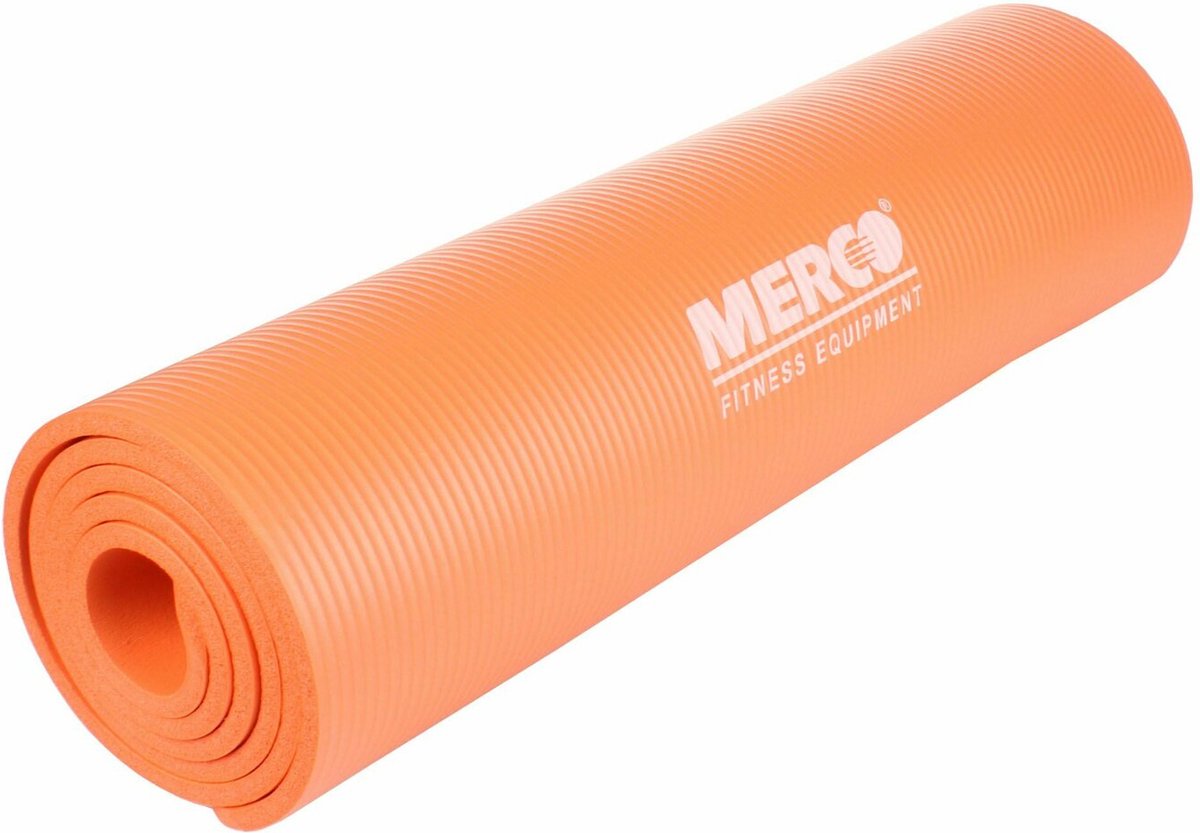 Merco - Yogamat - NBR 10 Fitness mat - met draagriem - Oranje