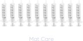 Mat Care spuit - spuiten - doseerspuit zonder naald - injectiespuit 5ml set 10 stuks