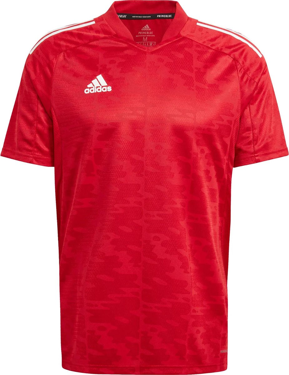 Adidas Condivo 21 Shirt Korte Mouw Heren - Rood | Maat: S