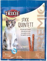 Trixie Premio Stick Quintett Zalm/Forel  5x5g