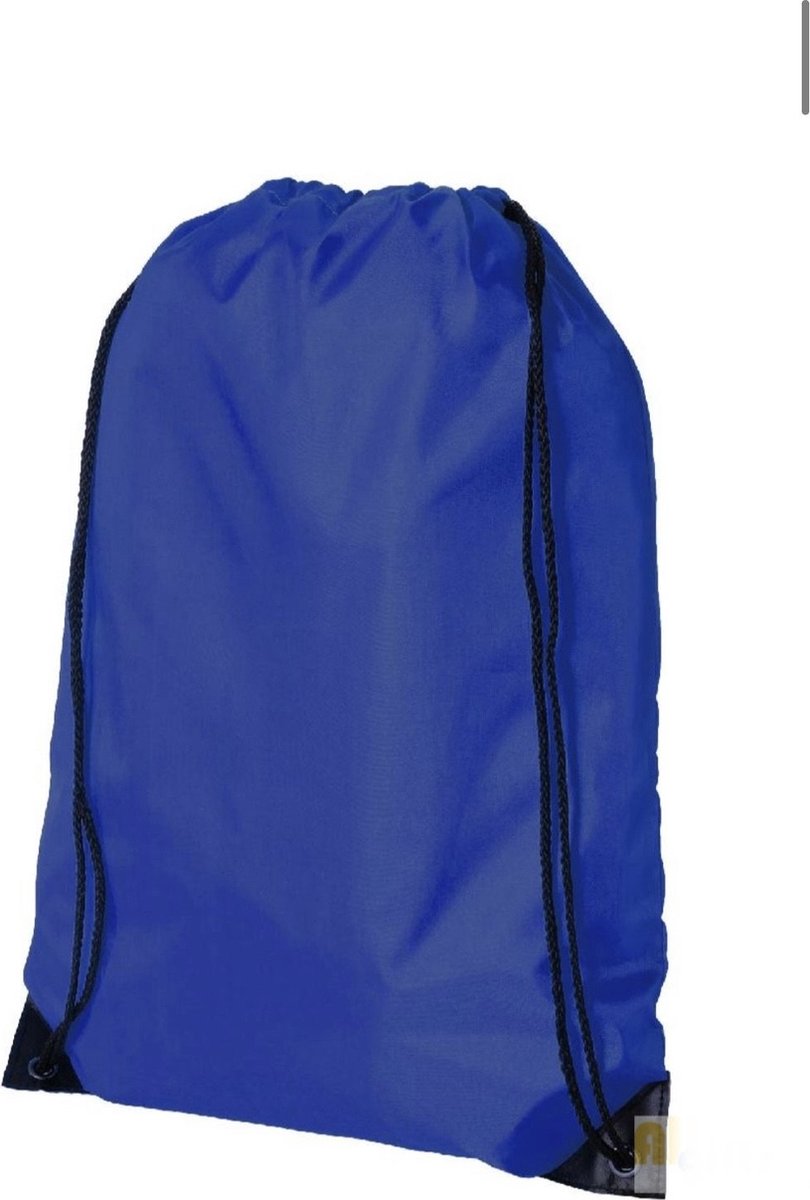 Blauwe gymtas - tas - rugzak - gymtas – kinderrugzak - blauw trekkoord rugtas - 45 x 34 -zwemtas -zwemtas blauw -voetbal tas -gymtas voor jongen -gymtas voor meisje