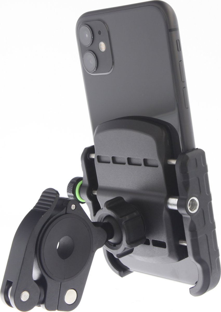 Telefoonhouder voor Scooter - Fiets - Motor - MANOS LIBRES - MODEL M - Spiegel Bevestiging - Universeel - Zwart - Piaggio - Vespa - Zip – foto 6