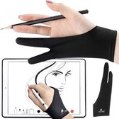 Tablet Teken Handschoen - Zwart - iPad Android Tablet Handschoen - Digital Drawing Artist Glove - Wacom Tekentablet Glove