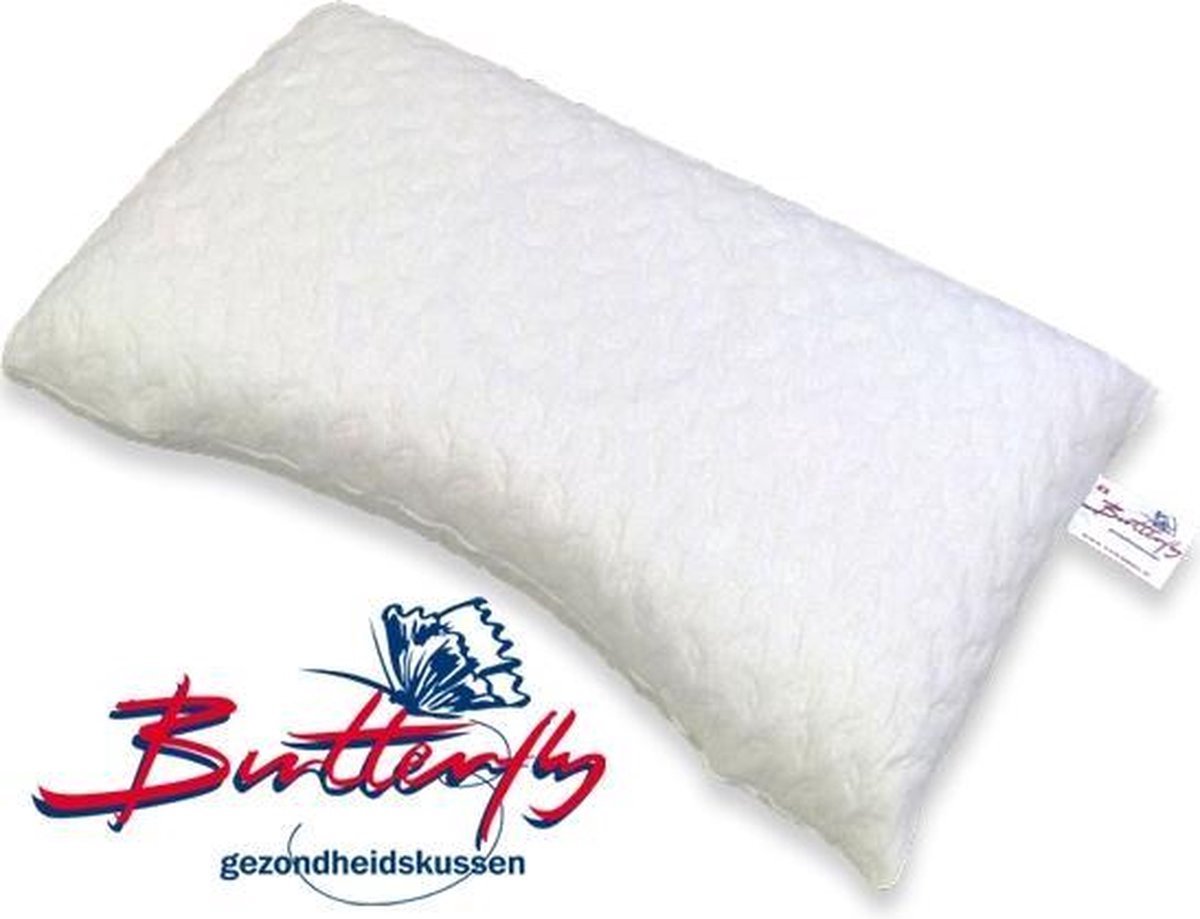 Mahoton - Butterfly kussen - 100% Natuurrubber - SOFT - (hoogte 12 cm) - Latex