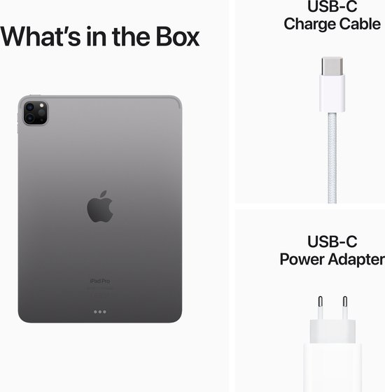 Apple iPad Pro (2022) - 11 inch - WiFi - 256GB - Spacegrijs - 4e generatie