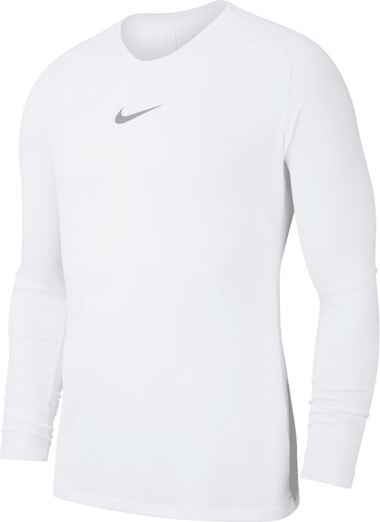 Nike Park Dry First Layer Shirt Thermoshirt - Maat XXL - Mannen - wit/grijs  | bol.com