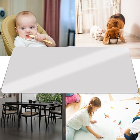 Vloerbeschermer - Bureaustoelmat PVC - Voor Harde Vloeren - 90x130cm - Transparant
