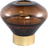 PTMD Akahi Brown glass LED lamp round