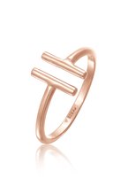 Elli Dames Ring Dames Geo Staf Trend Open in 925 Sterling Zilver