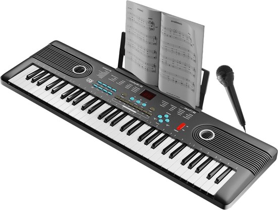 PIXMY - Piano Keyboard - 61Keys Maat M - MP5 - Digitale Piano - Keyboard Piano - Elektrische Piano - Elektronisch Orgel - Keyboard Piano Muziekinstrument 61 Toetsen Kinderen