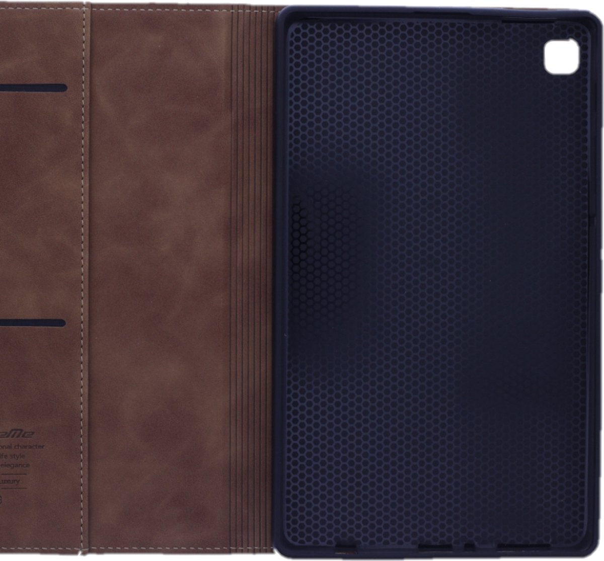 CaseMe tablethoes geschikt voor Samsung Galaxy Tab A7 Lite - Book Case - Lichtbruin