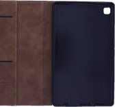 Housse pour tablette CaseMe adaptée pour Samsung Galaxy Tab A7 Lite - Book Case - Marron clair