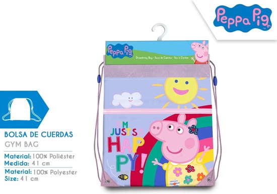 PEPPA PIG Bloemetjes Zwemtas Gymtas Sport School Tas Lief