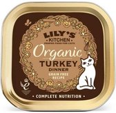 Lily's kitchen cat organic turkey pate kattenvoer 3x 19x85 gr