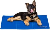 Relaxdays koelmat voor honden - verkoelende mat - gel - koelkleed - afwasbaar - blauw - 60 x 90 cm