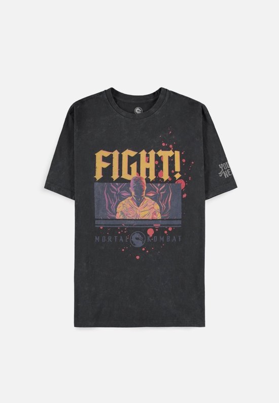Mortal Kombat - Fight! Heren Tshirt - XL - Grijs