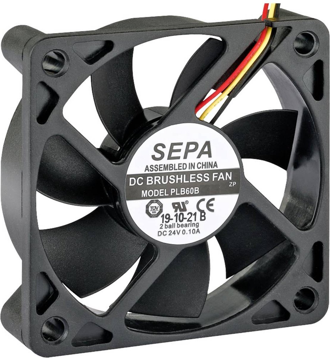 SEPA PLB60B05FSE35A Axiaalventilator 5 V/DC 27.6 m³/h (l x b x h) 60 x 60 x 15 mm