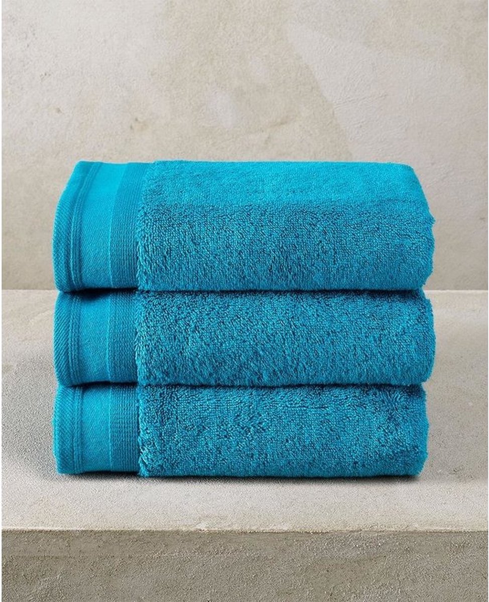 De Witte Lietaer Excellence Lagoon Blue Handdoek 50/100