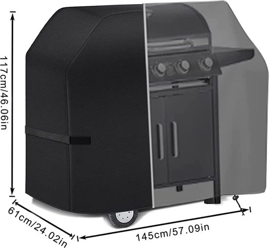 Onlyfire Barbecuehoes – Waterdichte Afdekhoes Voor Weber Baby Q, Q200, Q220 & Q2000, UV-bestendig, Met Elastische Banden