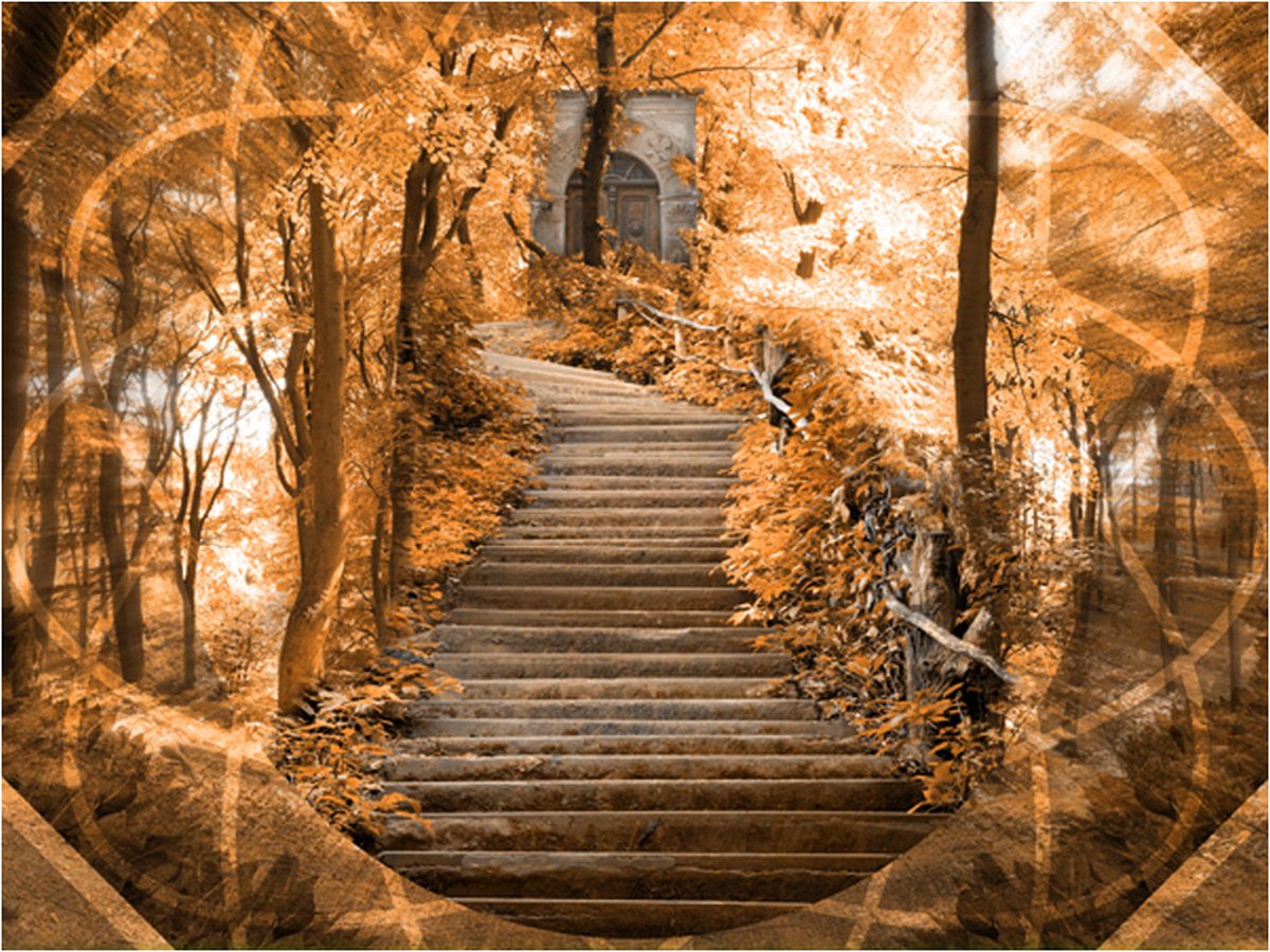 Fotobehang - Stairs to paradise.