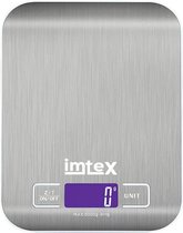 Balance de cuisine de précision numérique IMTEX - Jusqu'à 5000 grammes - Argent