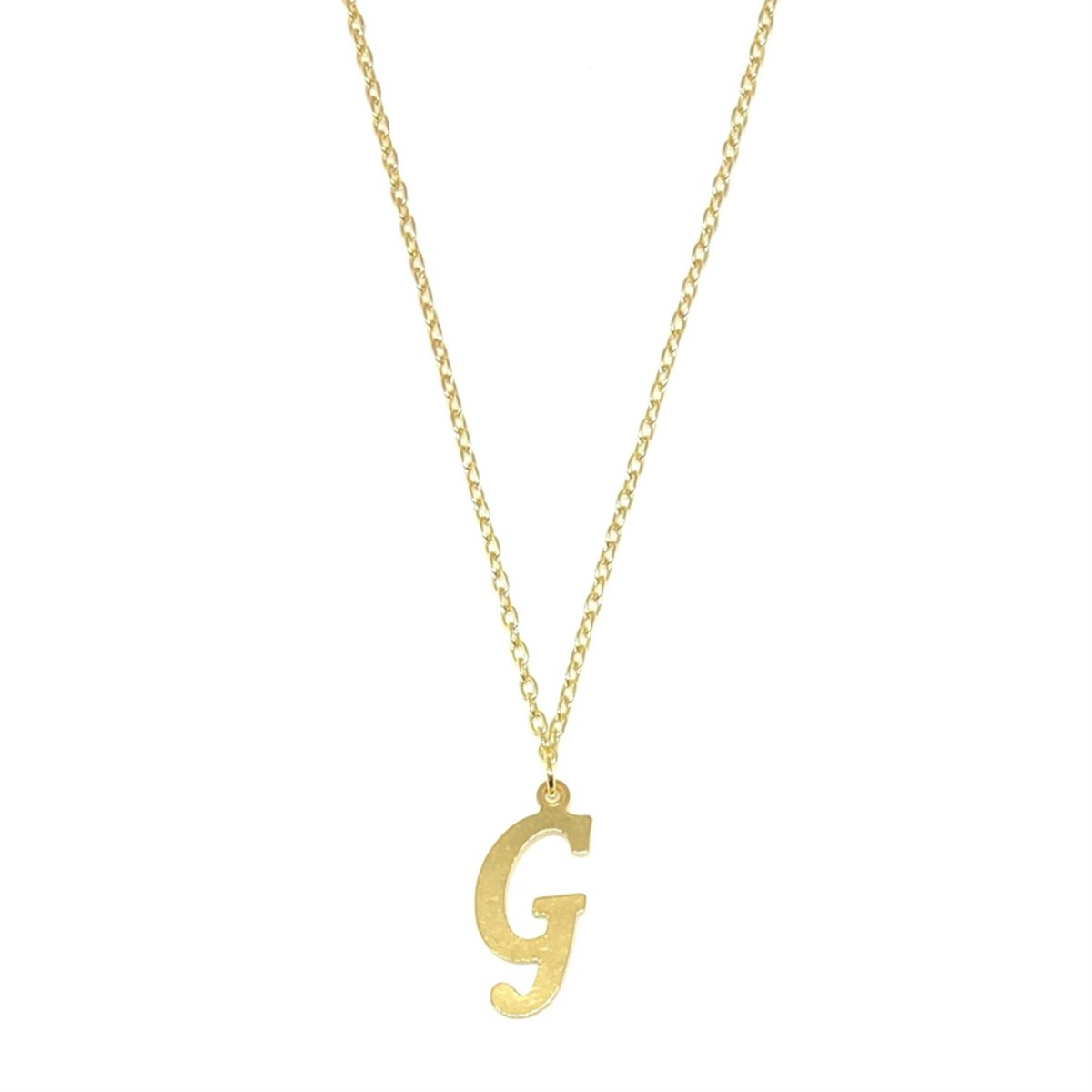 Letter ketting - initiaal G - goud