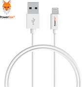 PowerFox®  Lightning naar USB 2.0 A Male oplaadkabel - 1 meter - Wit