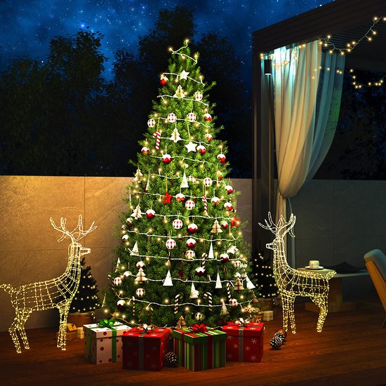 Monzana LED Projector Christmas Outdoor IP44 Timer Remote Control Multicolor Christmas Decorations Christmas Lights Spotlight Lamp