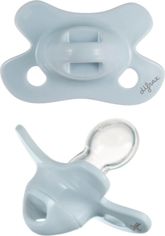 Difrax Fopspeen Uni Sage Natural -2/+2mnd Newborn van Difrax — afbeelding 3