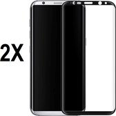 Screenz® - Screenprotector geschikt voor Samsung Galaxy S8 / S9 - Tempered glass Screen protector geschikt voor Galaxy S8 / S9 - Beschermglas - Glasplaatje - 2 stuks