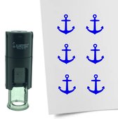 CombiCraft Stamp Anker 10mm rond - encre bleue