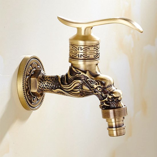 ATCO® NINO Kaltwasser Wandventil Kaltwasserhahn Wandarmatur Waschtischarmatur Wasserhahn Gäste-WC Spültisch Waschtisch Ventil Messing chrom