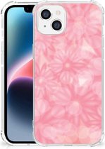 Telefoon Hoesje Apple iPhone 14 Plus Case Anti-shock met transparante rand Lente Bloemen