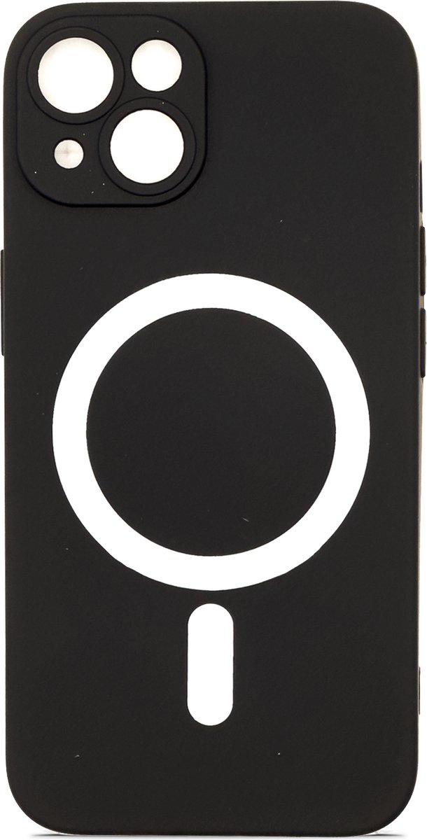 iPhone 14 hoesje magnetisch - Zwart - Siliconen