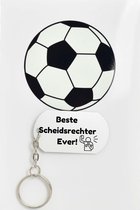 porte-clés de football avec carte - cadeau de sport - sport - Joli cadeau à offrir à votre athlète - 2,9 x 5,4 cm