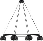 EGLO CANTALLOPS Hanglamp - 6 lichts - E14 - 115 cm - Zwart;Wit
