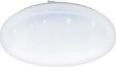 EGLO Frania-s Plafonniere - LED - Ø33 cm - 1-lichts - Wit/kristaleffect